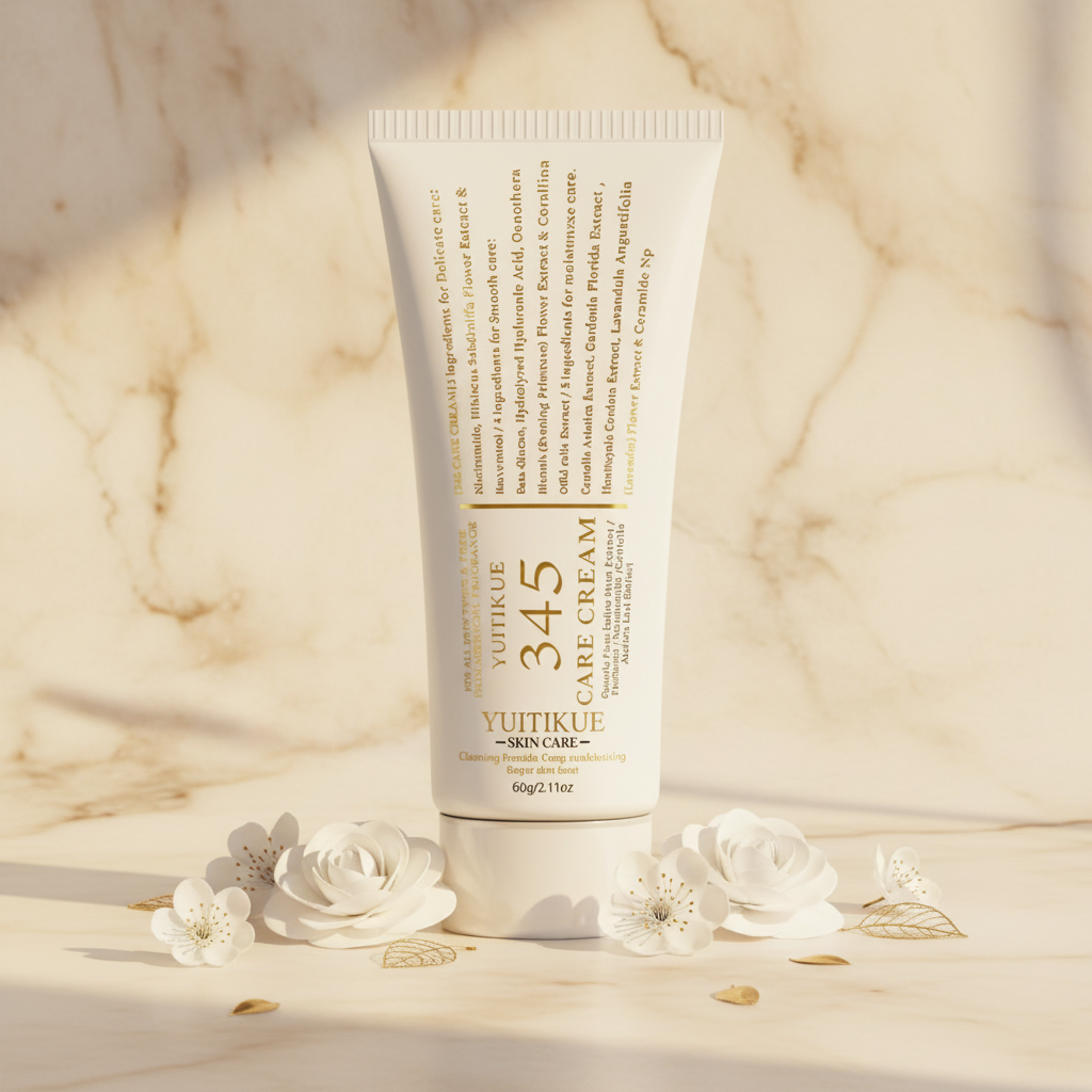 345 Cream Botanical Flat Lay